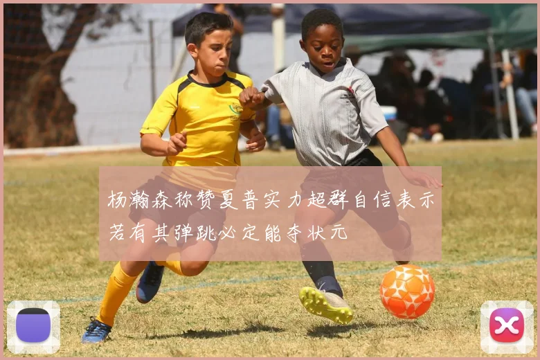 杨瀚森称赞夏普实力超群自信表示若有其弹跳必定能夺状元